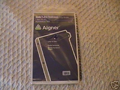 AIGNER GOLD LINE INDEXES/RING BINDER 1 SET