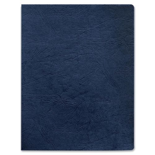 Fellowes grain presentation covers - 8.5&#034;x11&#034; - leather - navy - 200 / pack for sale