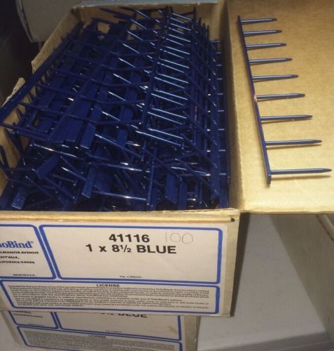 GBC Premium Blue 1x8,5&#034; Velobind Binding Strips 41116 -- 176 Strip Sets