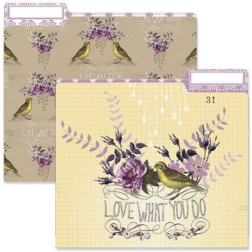 Papaya love what you do file folders for sale