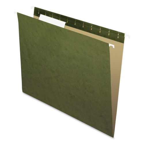New pendaflex recycled standard green 1/3-cut tabs hanging file folders 25 for sale