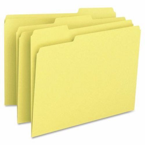 Business Source File Folder,1-Ply,1/3 Cut Assorted Tabs, 100 per Box (BSN65778)