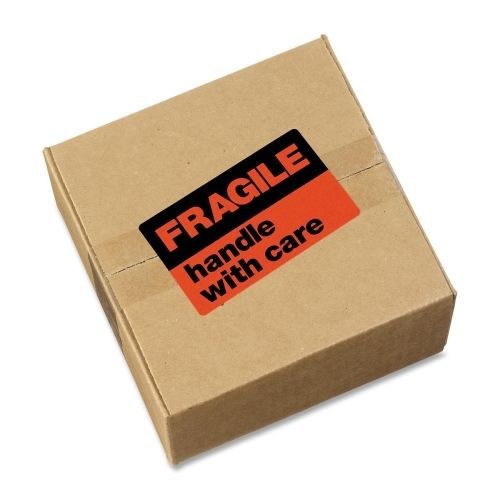 Avery Fragile Labels - 3&#034; Width x 5&#034; Length - 40 / Pack - Rectangle - Red