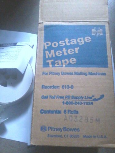 Pitney Bowes Gummed Tape Rolls, 6 rolls per box (Label #610-0) see details