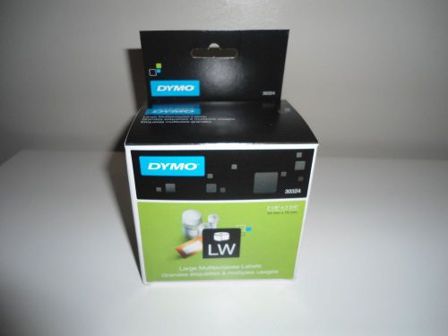 Dymo 30324 LW Badge/Diskette Labels, 2-1/8&#034;x2-3/4&#034;, 320 Labels/Roll, White DYM30