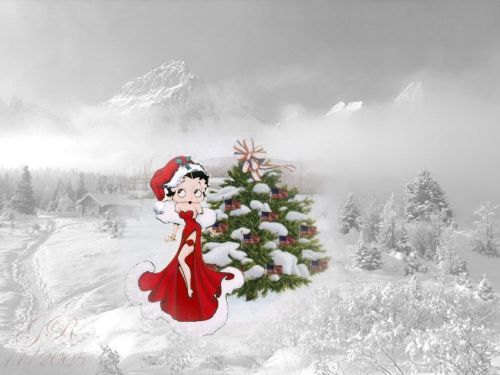 30 Return Address Labels Betty Boop Christmas Buy 3 get 1 free (bb28)