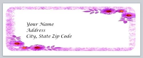 30 Flowers Personalized Return Address Labels Buy 3 get 1 free (bo59)