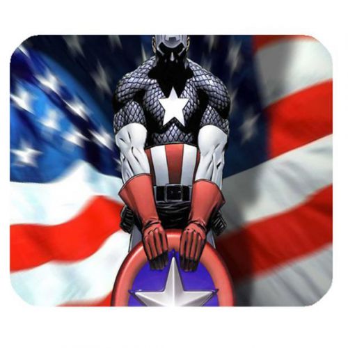 Capt. America Anti-Slip Mouse Pad with Ruber Backed and Polyester Fabric Top 003