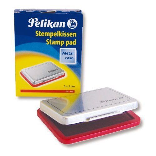 Pelikan 331181 - Metal Stamp Pad  5 x 7 cm Red