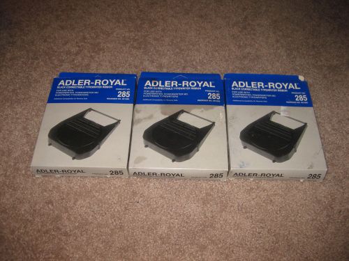 Lot of 3 Adler-Royal Correctable Typewriter Ribbon 235 901285