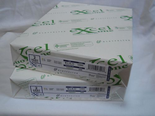 Excel 16557 2 Part Carbonless Paper 8.5 x 11 White CB/Canary CF (1000 sheets)