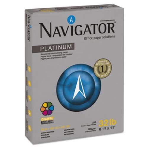 Navigator NPL1132PK Platinum Paper, 99 Brightness, 32lb, 8-1/2 X 11, White,