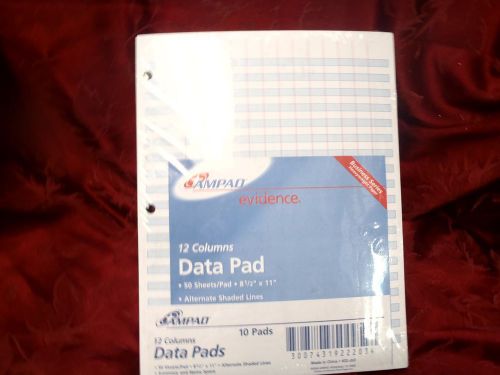 Ampad evidence 12 columns data pad for sale