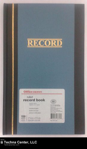 Ruled Record Book, 150 Pages, 7.25in x 11.62in – 407-538