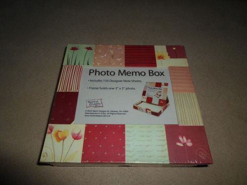 Photo Memo Box~Includes 150 Note Sheets &amp; Holds One 3&#034; X 5&#034; Photo~NEW IN PACKAGE