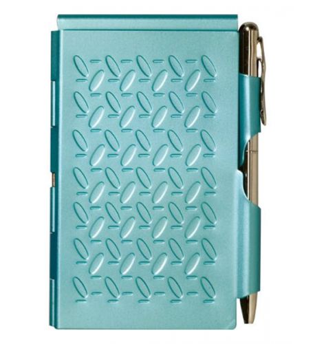 Turbo Turquoise Flip-Open Pocket Notepad Travel Accessory