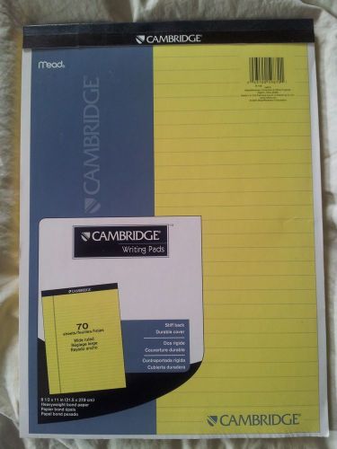 MEAD CAMBRIDGE LETTER SIZE CANARY WRITING PAD