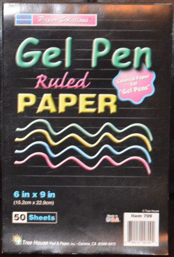 Paper Solutions Gel Pen Ruled Paper Journal 70 Sheets  6&#034;x9&#034; *NEW*