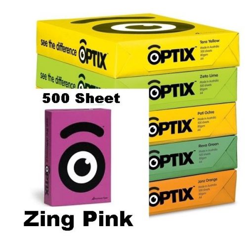 500 Sheet ZING PINK  Colour Paper copy printing 80gsm A4 Office