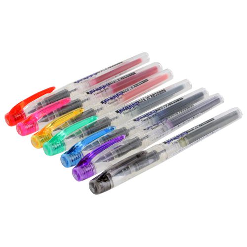 Platinum Preppy Rainbow Fountain Pen Set, Medium - Pack of 7