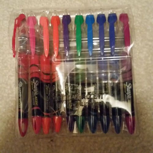 Sharpie accent liquid pen style highlighter, set of 10 for sale
