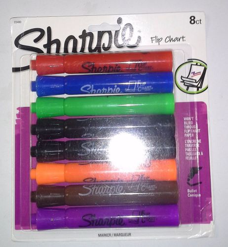 Sharpie Flip Chart Markers, Assorted Colors, 8/Pack