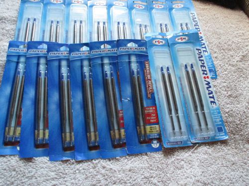 Papermate blue ink pen refills, Lubriglide, medium point, 16 packs, NIP