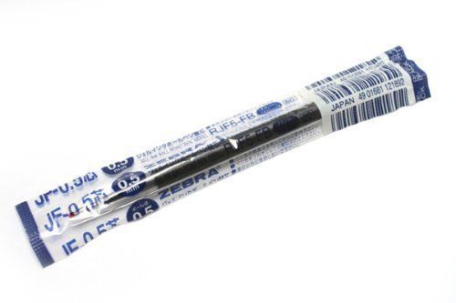 Zebra JF-0.5 Gel Ink Pen Refill - 0.5 mm - Blue Black [RJF5-FB]