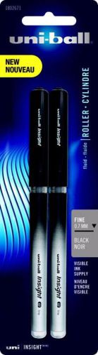 Sanford uni-Ball Insight Roller Ball Pens 0.70 mm Black Ink 2 Pack