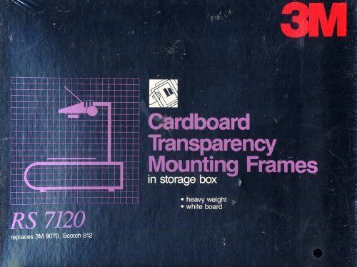 3M Brand 50 Transparency Mounting Frames &amp; Storage Box &amp; Instructions RS 712