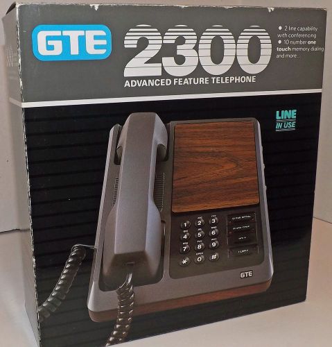 Vintage 1985 GTE 2300 Advanced Feature Telephone