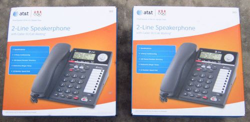 TWO AT&amp;T 993 Two Line Speakerphones with Caller ID/Call Waiting