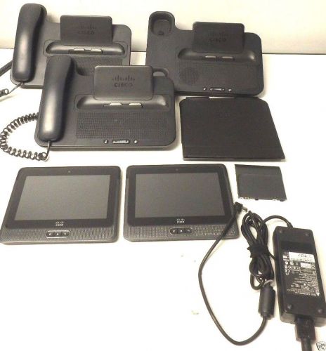 Cisco cius tablet &amp; telephone lot - cius-ms-hs v01 cius-7-k9 v01 look &amp; read for sale