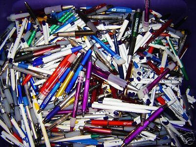 LOT OF 1001 NEW BALLPOINT PENS plus 100 all metal pens free shipping