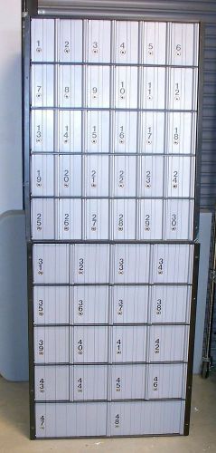 48 Door 2 Piece Stacking Mailbox Unit Rear Loading VGC