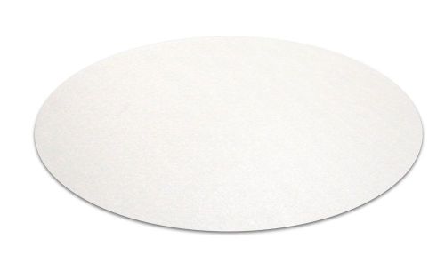 Floortex Cleartex Polycarbonate Circular General Purpose Mat, 36&#034; Dia., Clear