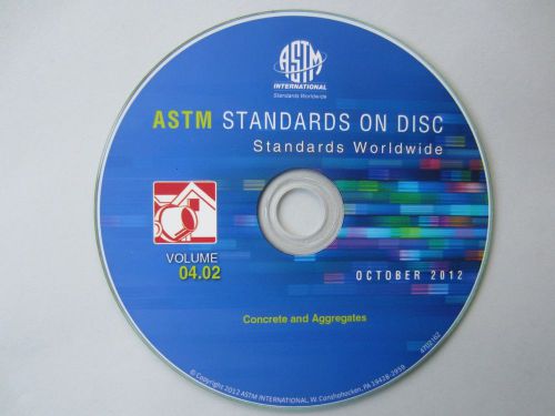 ASTM Standards on Disc Vol. 04.02 Concrete and Aggregates (2012)