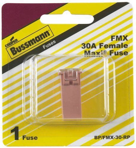 Bussmann (bp/fmx-30-rp) pink 30 amp female maxi fuse for sale