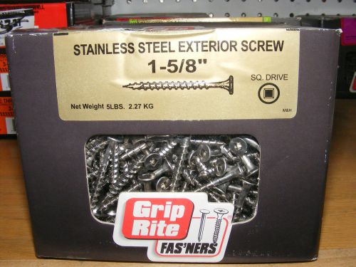 5 LBS 1&amp;5/8&#034;  STAINLESS SCREWS EXTERIOR SCREWS #2