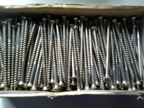 3&#034; x 10 stainless steel deck screws, #305, sq. drive, 5 LB.