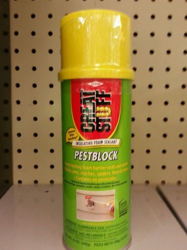 GREAT STUFF PEST BLOCK FILLER Gray insulating foam Stops Mice &amp; Insects
