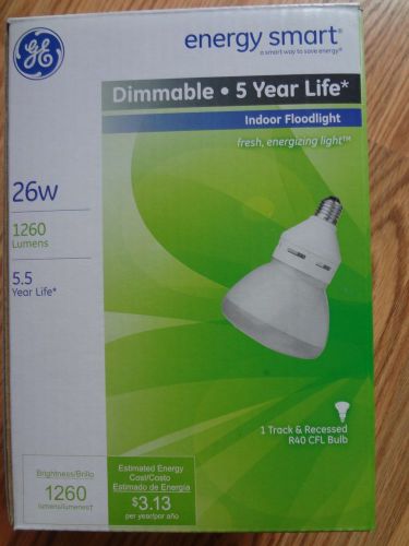 New 6 qty r40 dimmable reflector bulb fle26/2/dv/r40 by ge lighting free shipp for sale