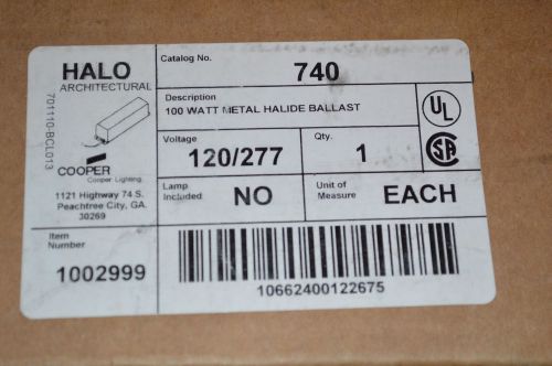 Halo 740 120/277 70W Metal Halide Ballast 1002999 Universal 11210239CTC NEW NIB