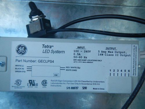 G E GECLPS4 Tetra Power LED Power Supply GECLPS4 Tetra PS4