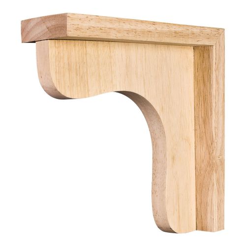 3- (THREE)- Solid Wood Bar Bracket/Corbels- 2-1/2&#034; x 8&#034; x 8&#034;-