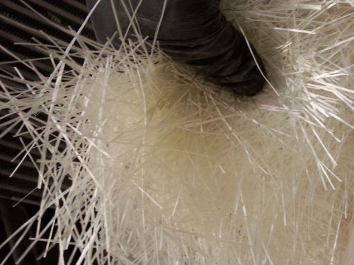 Alkali Resistant fiberglass chopped strands 10 POUNDS  3.77&#034; AR Glass