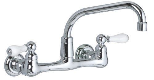 American standard 7298.252.002 heritage wall-mount 8-inch swivel spout kitchen f for sale