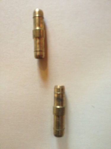 1/4&#034; brass barb hose coupling,connector,splicer,mender(1/4&#034; id hose) lot of 2 for sale