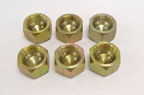 Lot 6 new parker p20 jic hex nut pipe fitting 1-1/4in npt b282502 for sale