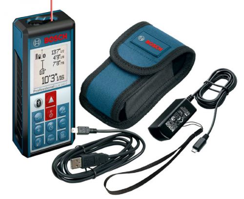Bosch glm100c 330ft bluetooth laser distance and angle measurer 2 year warranty! for sale